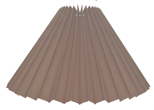 plisse 9x23x35 TNF taupe bomuld med stativ